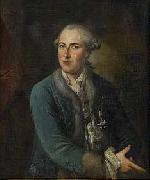 Christopher Hieronymus Johansen Portrait of governor, baron Carl Sparre Sweden oil painting artist